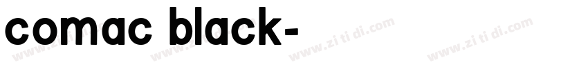 comac black字体转换
